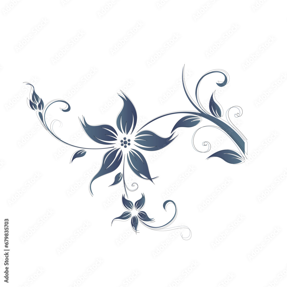 abstract vector flower illustration design abstract vector flower illustration design