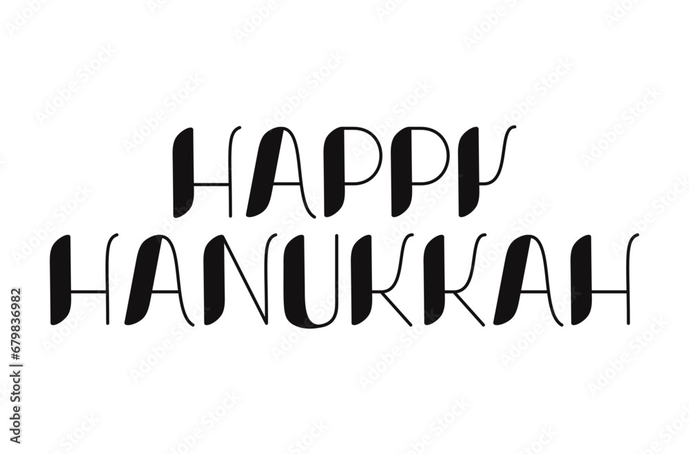 hanukkah black Lettering happy celebration hanukkah black Lettering happy celebration