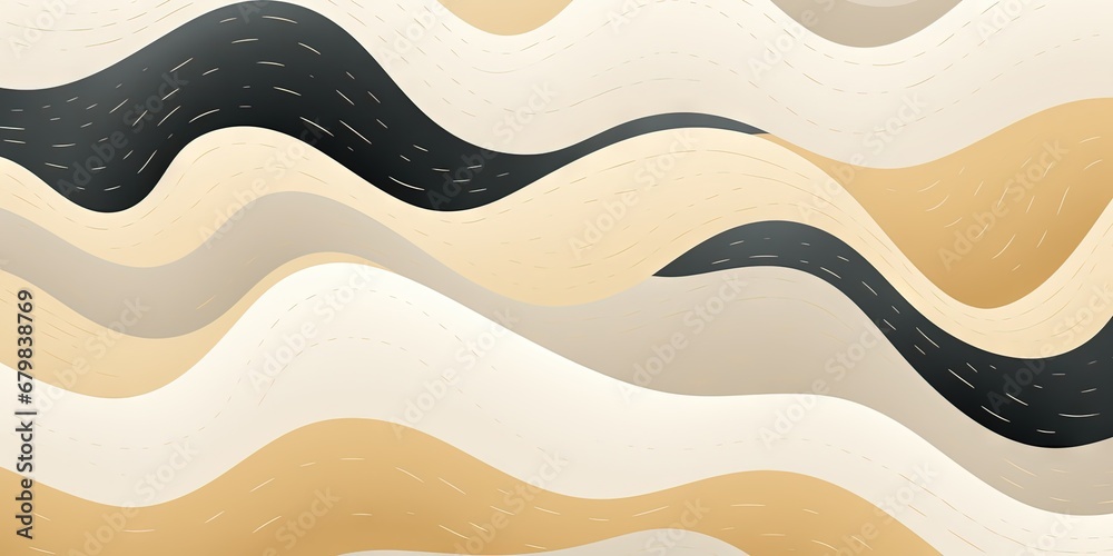 Obraz premium Abstract lithograph minimalist background seamless pattern, japandi wabi sabi, organic, geometric shapes. Generative AI, AI