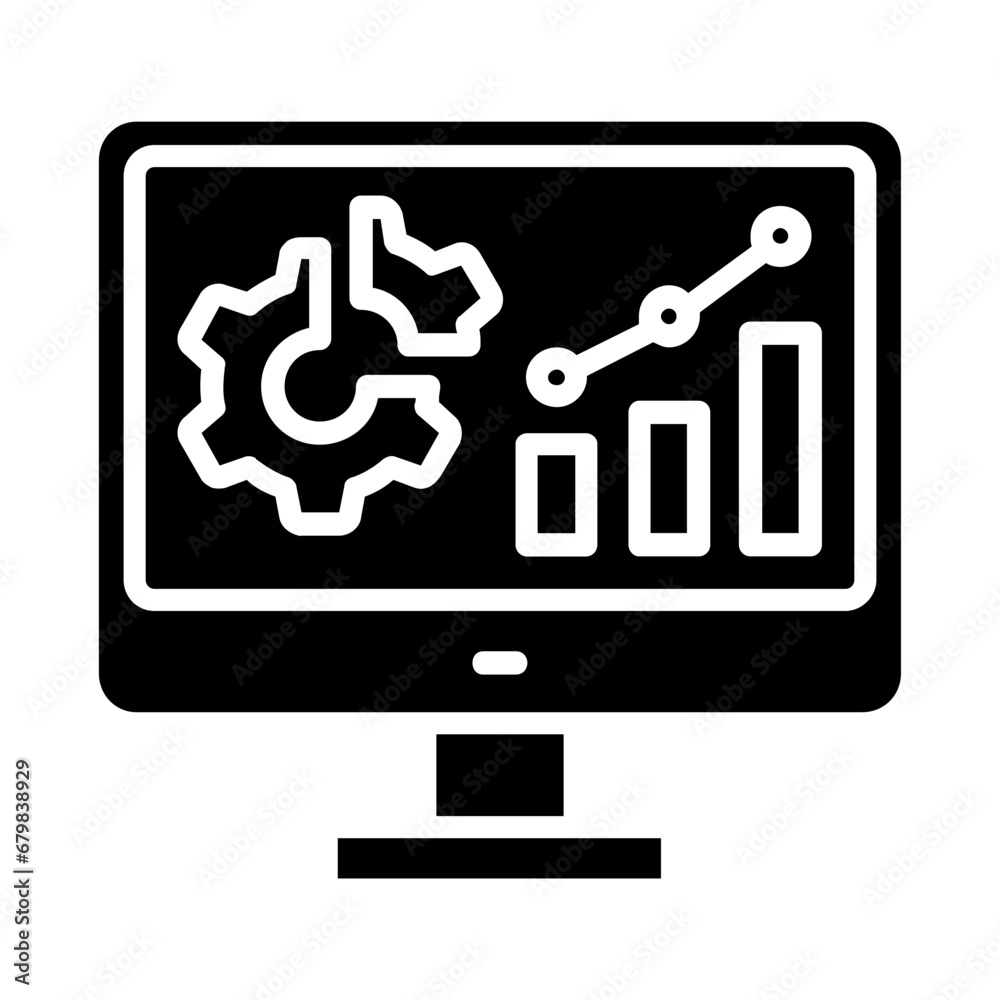 Analytics icon glyph Analytics icon glyph