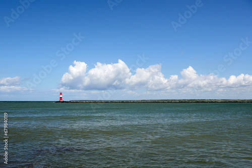 lighthouse on the sea