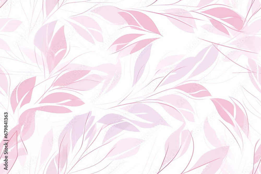 Fototapeta premium Abstract colorful autumn floral leaf, flowers seamless pattern wallpaper background. Generative AI, AI