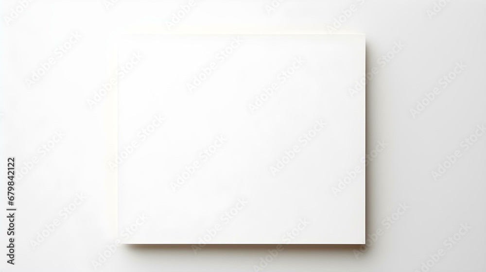 White square Paper Note on a white Background. Brainstorming Template with Copy Space White square Paper Note on a white Background. Brainstorming Template with Copy Space