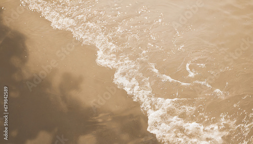 beige water surface background water texture with splashes and bubbles summer nature background © joesph