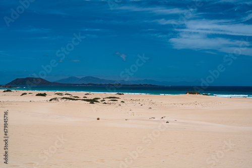 Views of the beach and dunes of Corralejo. Photography taken in Spain, Canary Islands, Fuerteventura. © kino1493