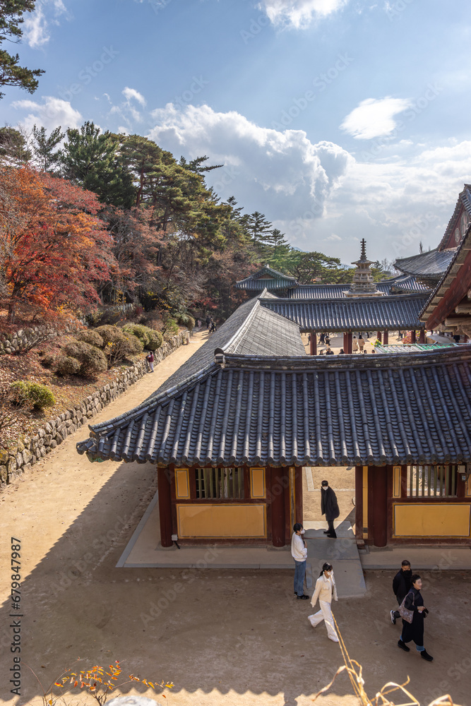 Gyeongju, South Korea - November 20 2023 Gyeongju, South Korea - November 20 2023