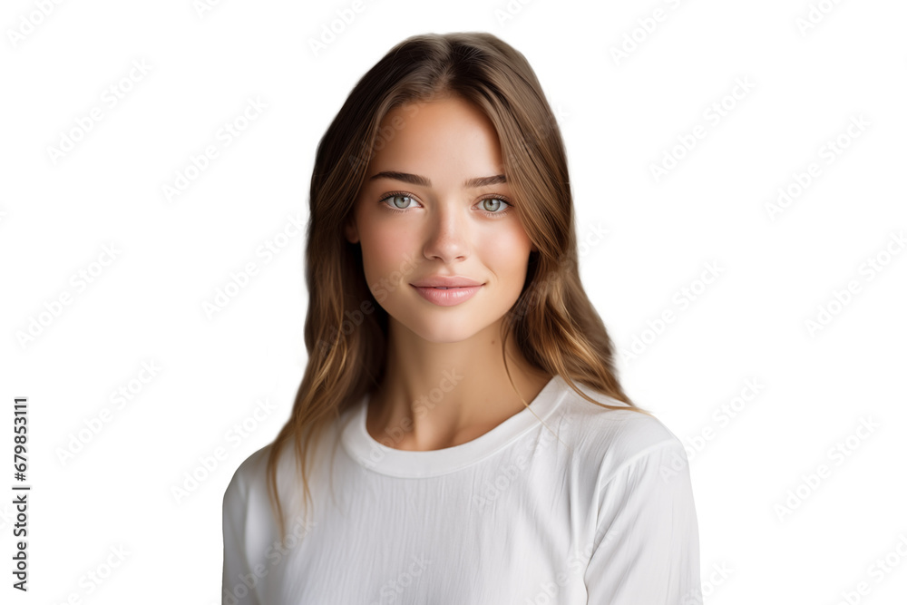 young woman with cute natural skin - skincare concept young woman with cute natural skin - skincare concept