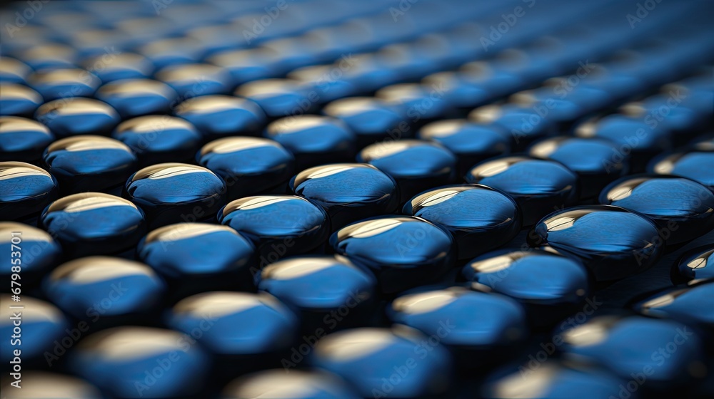 Naklejka premium A background of a large number of circular elements. Scientific concept.