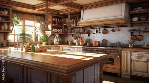 A chef's paradise awaits your design in this spacious, well-lit kitchen