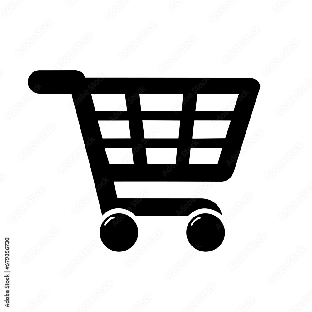 Shopping cart icon. Simple black shopping cart icon. Concept of commerce and online shopping. Shopping cart icon. Simple black shopping cart icon. Concept of commerce and online shopping.