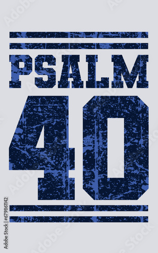 gospel design for psalm 40 t-shirt