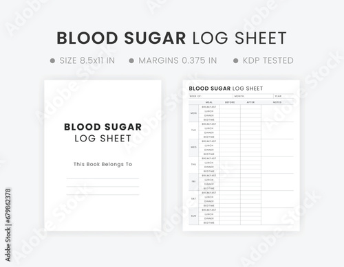 blood sugar log sheet printable Template, Gestational Diabetes Management, Diabetic Health Tracker photo