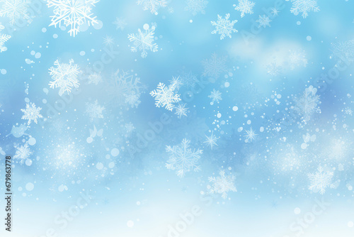 Christmas background. snow flakes backdrop © Achira22