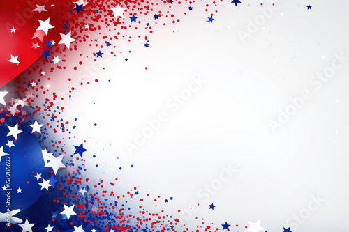 Patriotic background with room for text created with Generative AI technology