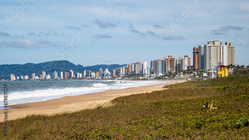 prédios da Praia do Cerro em Balneário Piçarras, Santa Catarina, Brasil photo