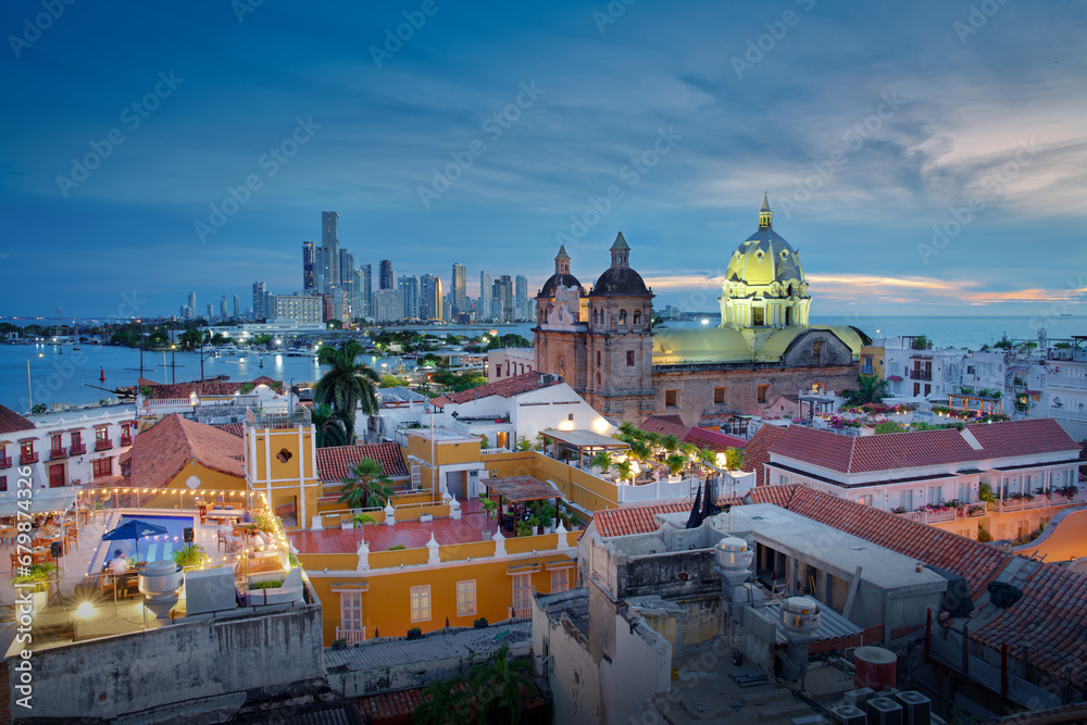Obraz premium Cartagena & Sunset
