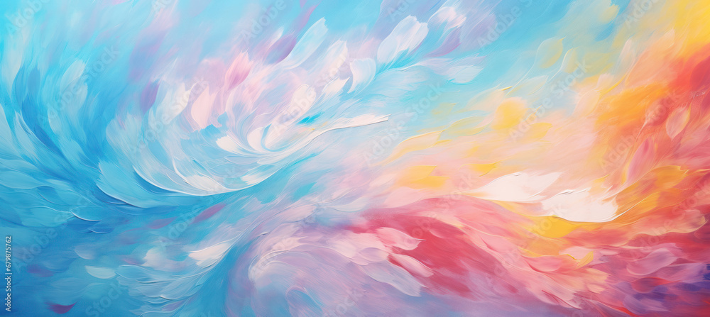 Azure Light and Pastel Color Explosion