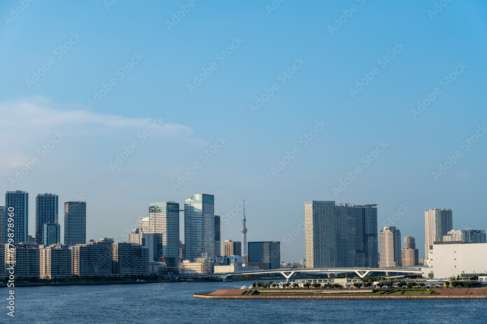 【東京】レインボーブリッジから見た晴海ふ頭