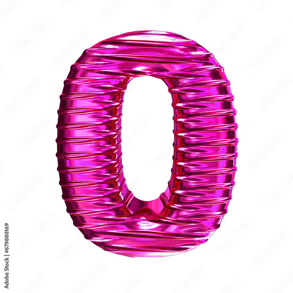 Purple symbol with ribbed horizontal. number 0 Purple symbol with ribbed horizontal. number 0