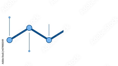 infographic timeline of planning procedure with blue color