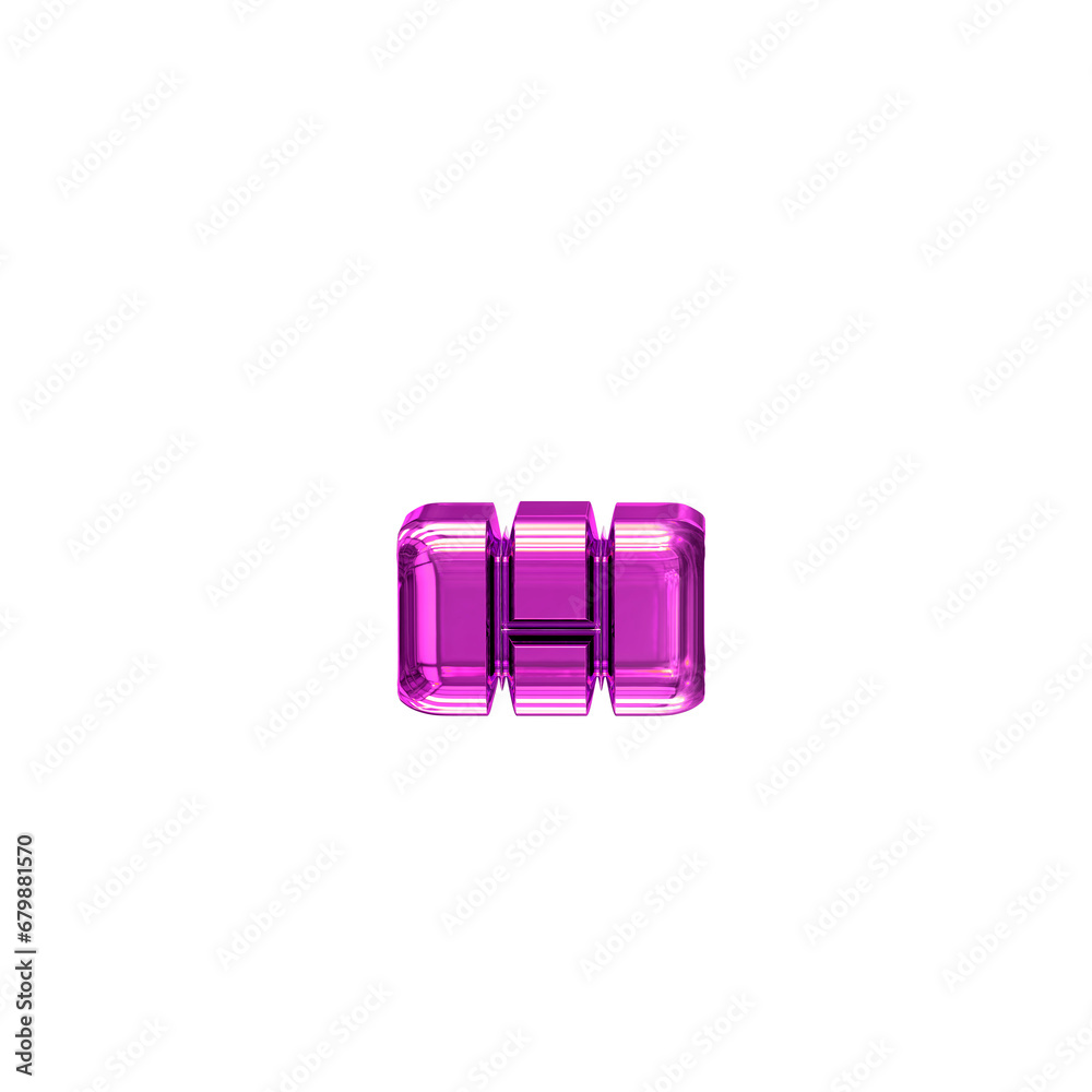 Symbol made of purple vertical bricks Symbol made of purple vertical bricks
