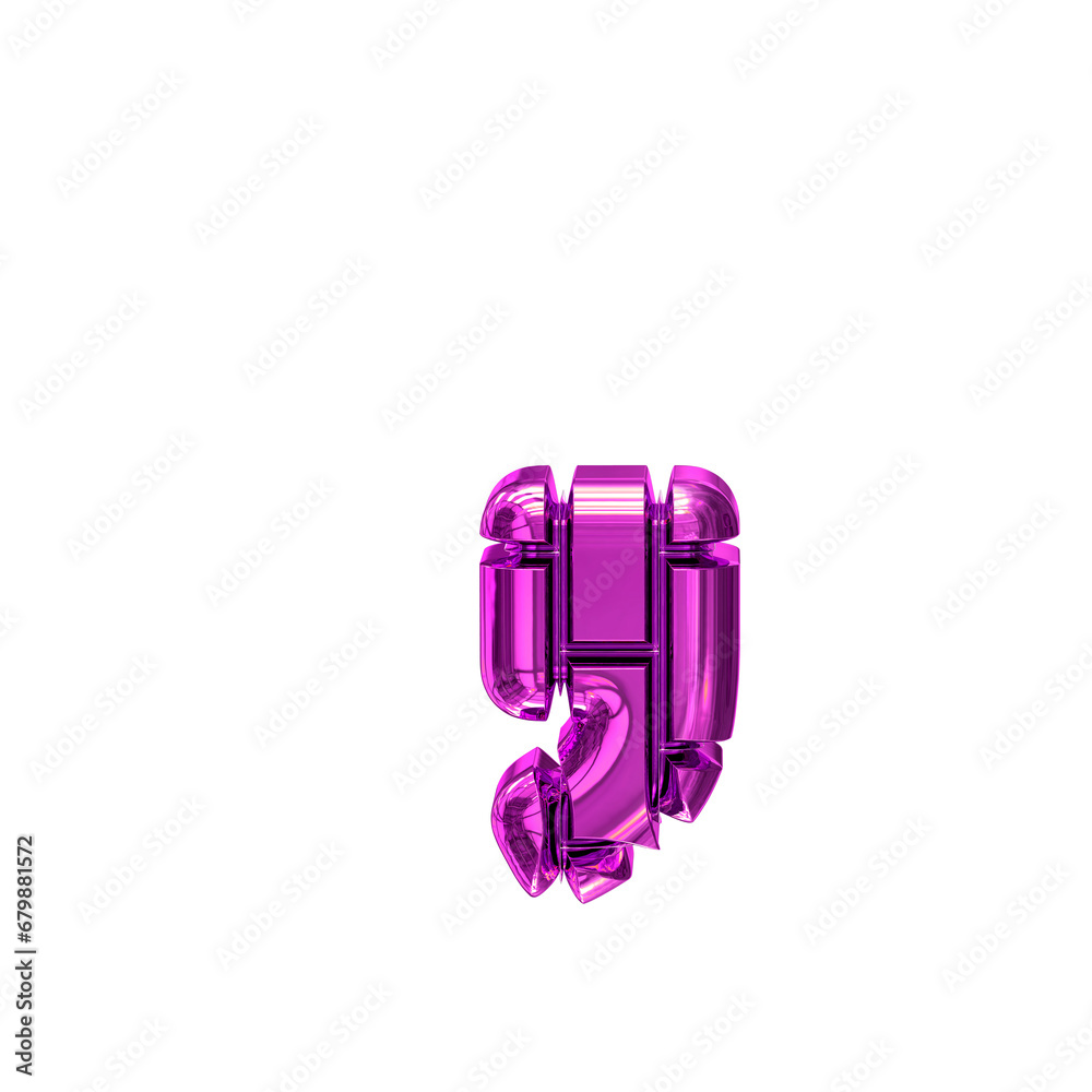 Symbol made of purple vertical bricks Symbol made of purple vertical bricks