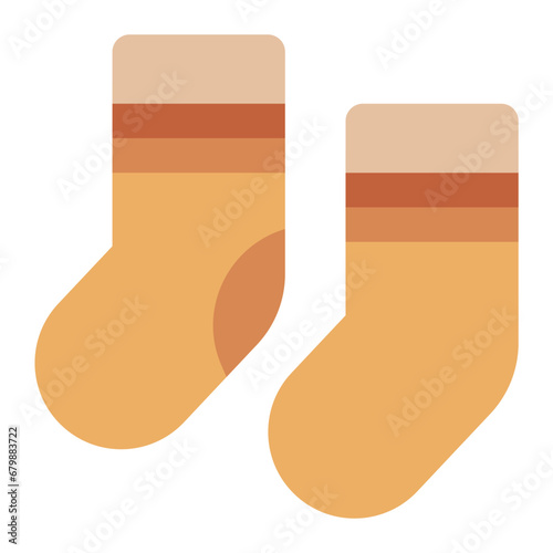 Socks colorful flat icon