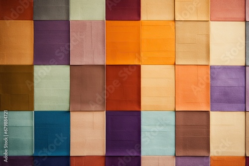 Retro Reverie: Vibrant '70s Color Palettes & Textured Fabric Surfaces for Contemporary Interior Wall Design © Michael