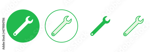 Wrench icon set. repair icon vector. tools icon vector