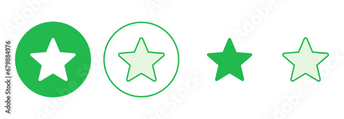 Star Icon set. rating icon vector. favourite star icon