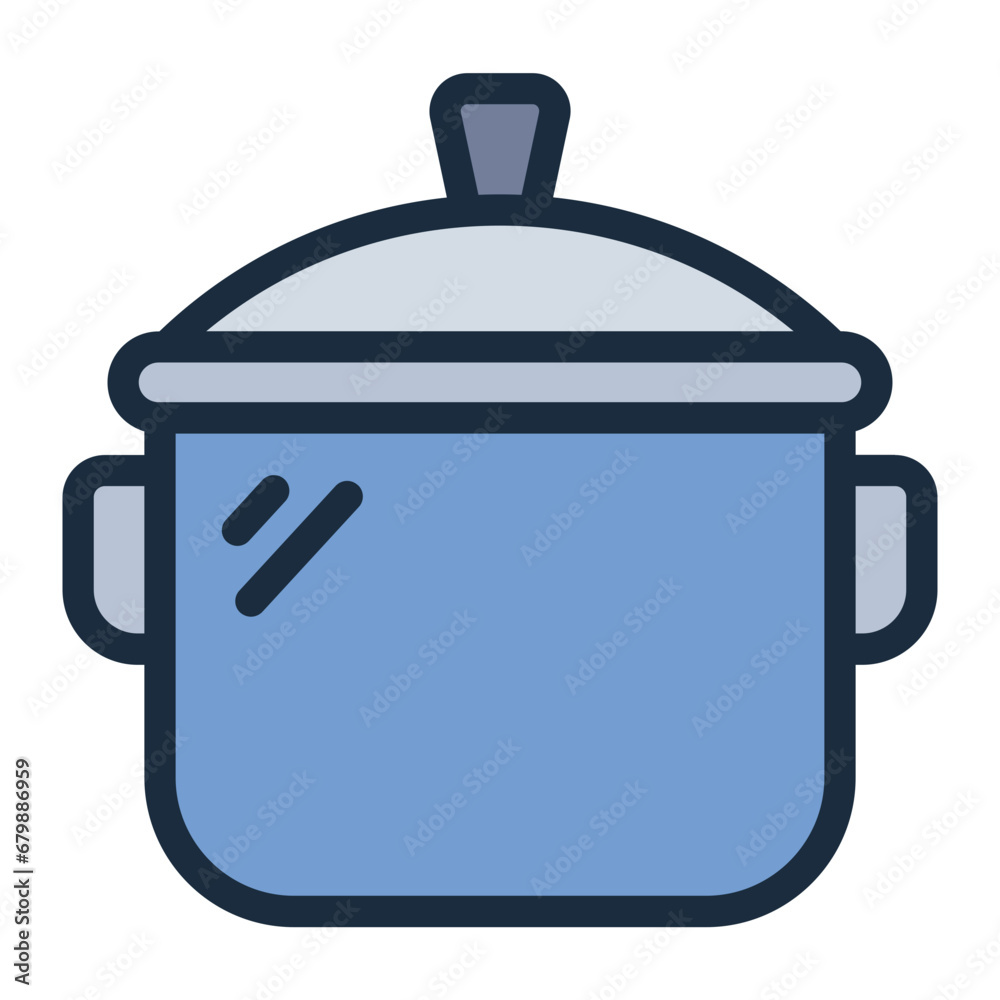 Pot kitchenware icon