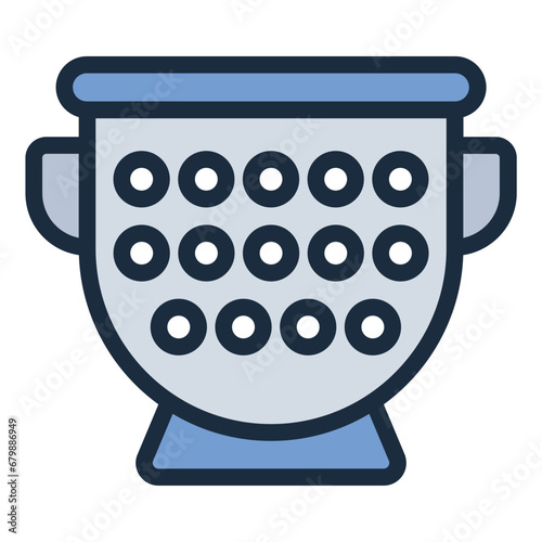 Colander strainer icon