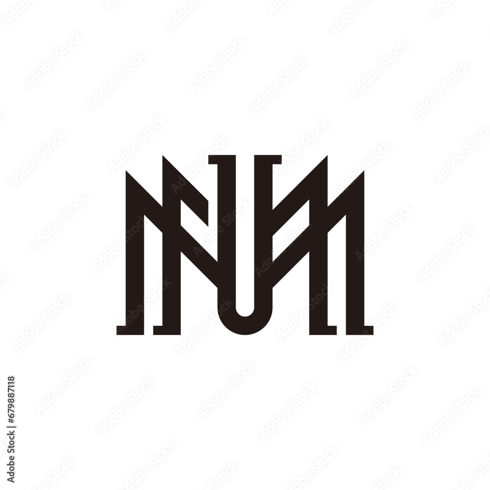 M M U Monogram Logo. Modern and unique MMU letter initials logo M M U Monogram Logo. Modern and unique MMU letter initials logo