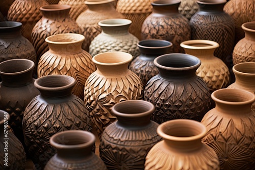 Earthen Pottery Texture  Captivating Clay Colorcraft