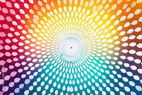Color Wheel Delight  A Seamless Modern Dotted Background
