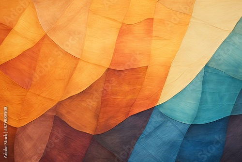 Abstract Gradation: Complementary Colors for Brown in a Vibrant Display photo