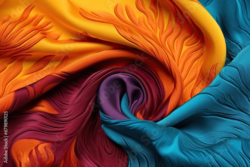 Complementary Colors: Seamless Textile Harmony photo