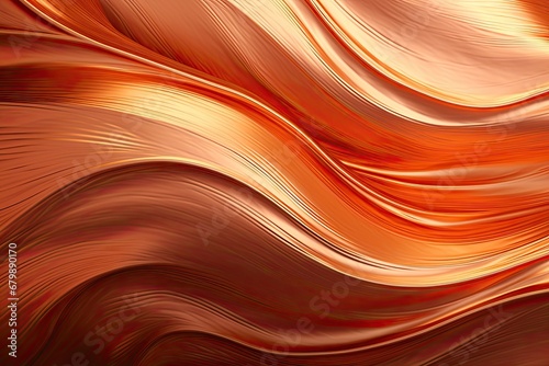 Copper Reflections: Vibrant Abstract Art Background in Stunning Copper Colors