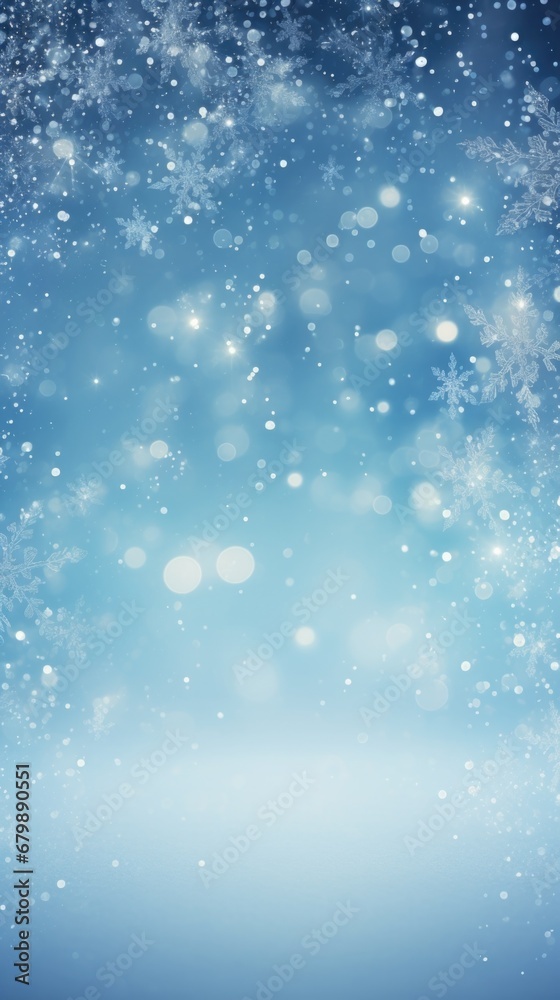 Winter background with snowflakes and bokeh effect. Winter background with snowflakes and bokeh effect.