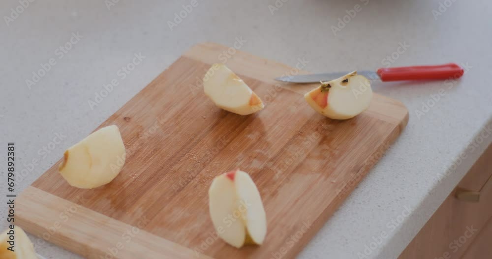 Woman Working In Kitchen Preparing Pastries Woman Working In Kitchen Preparing Pastries
