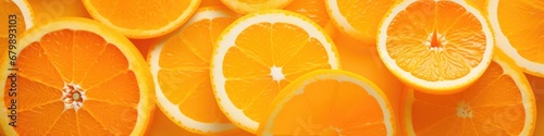 A close up of a bunch of orange slices. Generative AI.
