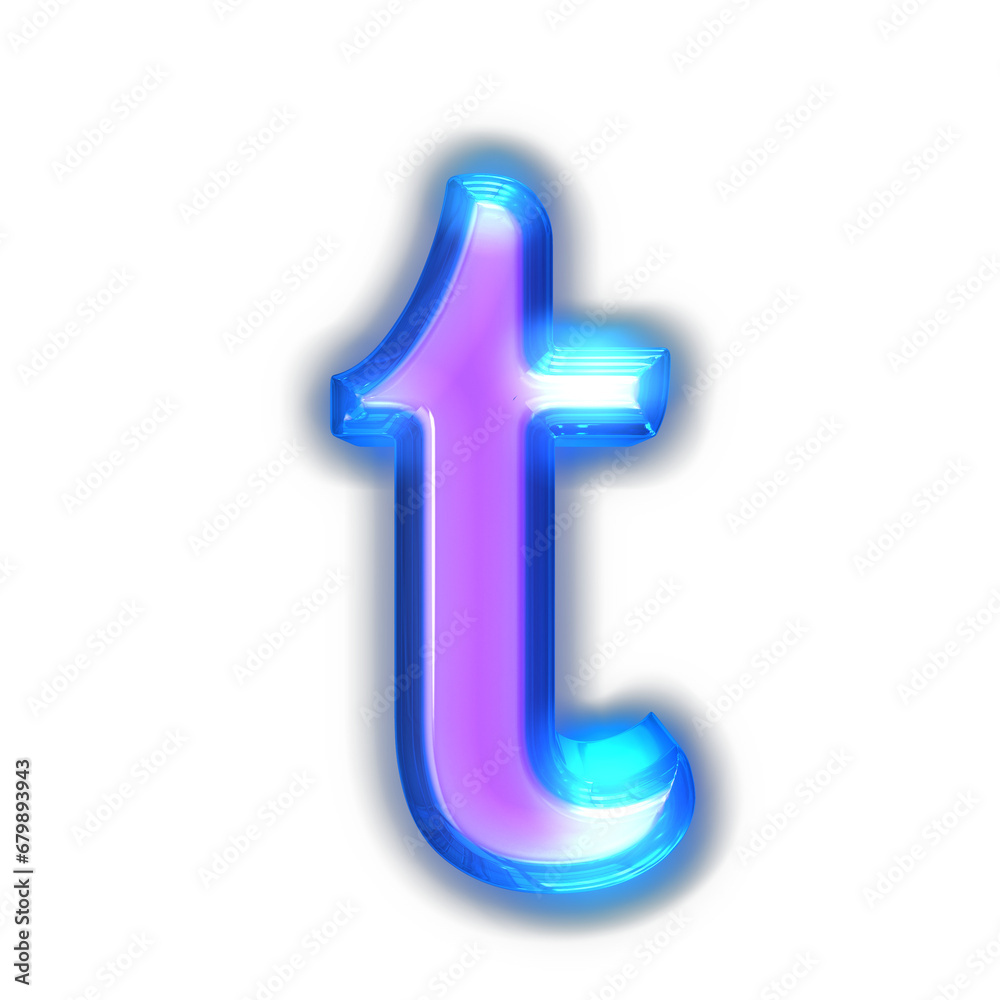 Purple symbol glowing around the edges. letter t Purple symbol glowing around the edges. letter t