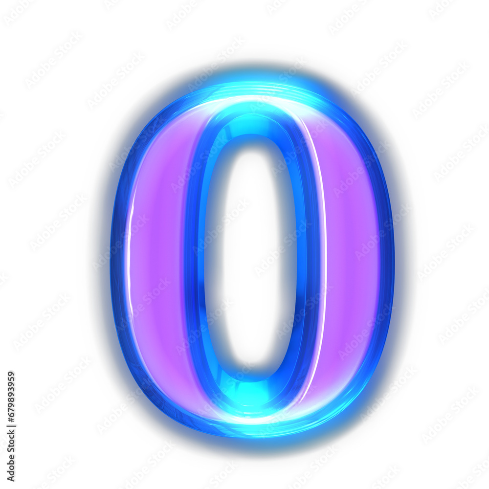 Purple symbol glowing around the edges. number 0 Purple symbol glowing around the edges. number 0