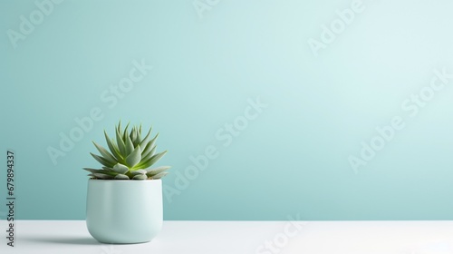 A minimalist wallpaper featuring a single  striking succulent plant in a sleek  modern pot  capturing the beauty of simplicity and nature s elegance.