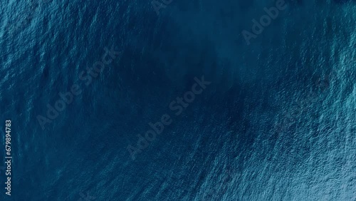 Aerial view Top down dark waves sea surface view nature ocean waves background