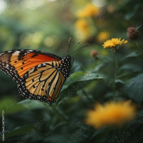 monarch butterfly on flower © Viktor