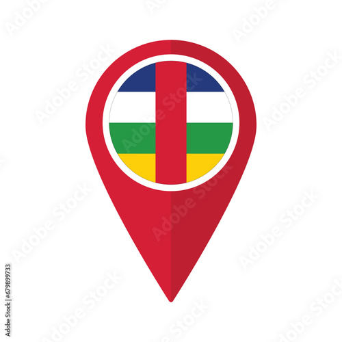 Flag of Central African Republic flag on map pinpoint icon isolated red color Free Download Flag of Central African Republic flag on map pinpoint icon isolated red color - GFXLoad