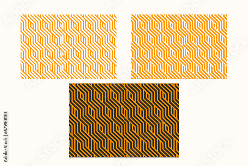 Luxury gold background pattern. Seamless geometric line square zigzag abstract design. Vector illustration. Christmas pattern seamless collection