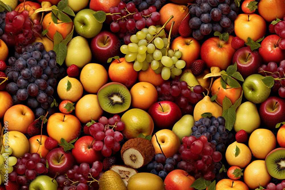 Multi fruits background