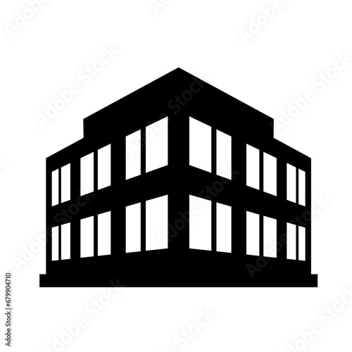 City building silhouette vector. Building silhouette can be used as icon, symbol or sign. Building icon vector for design of city, town or apartment